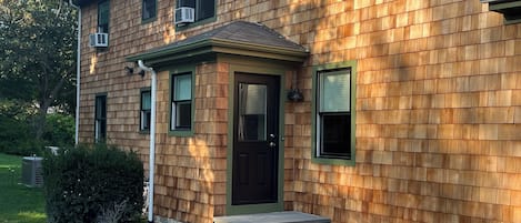 Private entrance to second floor apartment.