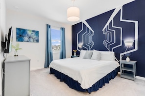Each bedroom boosts a unique design.