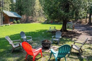 Gather around the fire pit after a fun day exploring Door County