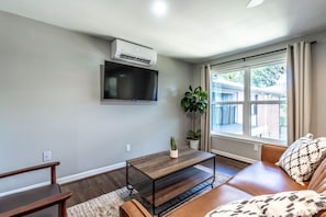 Versatile living space with a comfortable sofa bed