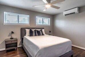 Spacious and inviting, perfect for restful nights and peaceful mornings.