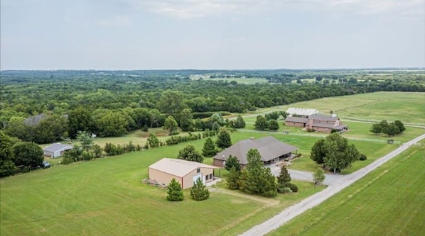 Overhead shot of property.  Just 3.5 miles  north of Highway 51. 