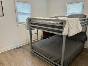 Upper Level- Double size bunk beds