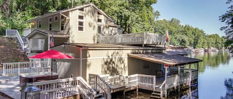 Lake Lure Vacation Rental | 4BR | 3.5BA | Stairs Required | 2,760 Sq Ft