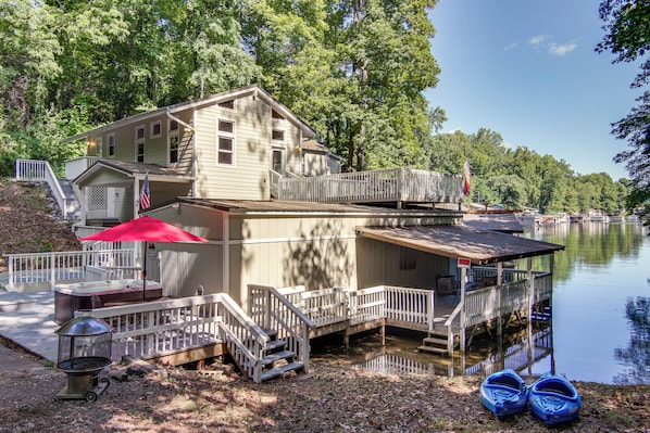 Lake Lure Vacation Rental | 4BR | 3.5BA | Stairs Required | 2,760 Sq Ft