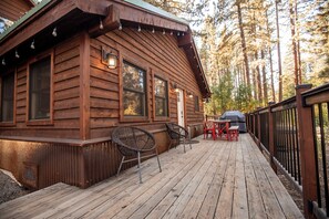 Deck in the summer, please note furniture is removed in the winter
 