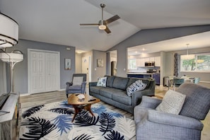 Living room and front entry