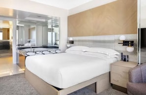 Bedroom with hot tub