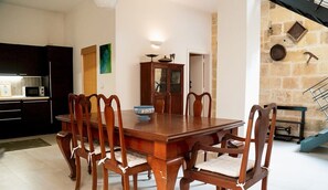 The dining room
