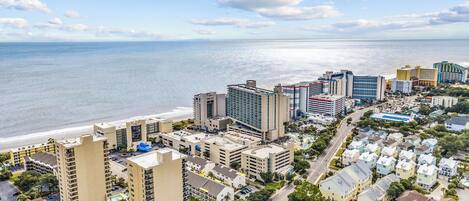 Vista para a praia ou o mar