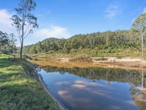 Your very own freshwater creek, great for kayaking and swimming