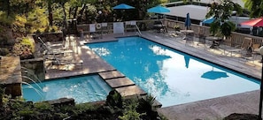This community features 3 outdoor pools and an indoor pool with spa.