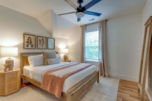 Guest Bedroom #2 with a queen sized bed and en-suite bathroom
