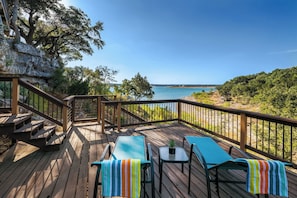 Soak up some sun from the mid level deck