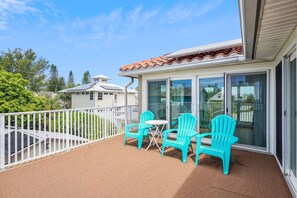 Enjoy your morning coffee on the rooftop deck