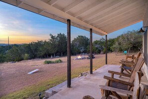 Catch the gorgeous sunset from the back porch.