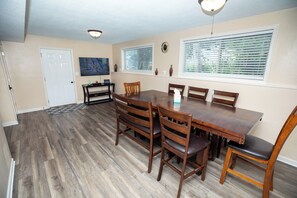 Large dining area