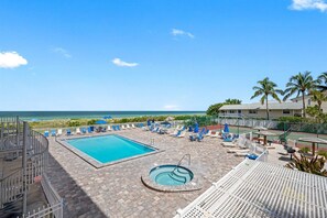 Pool with spa and sun deck