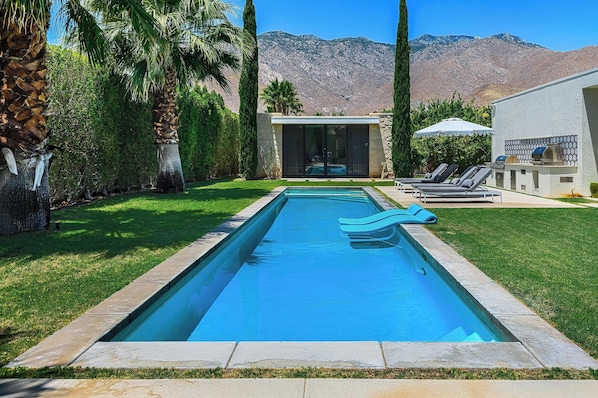 Western Mountain View From Pool And Spa, Guest Casita in Background