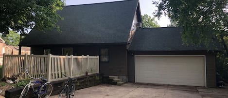 Driveway with bikes