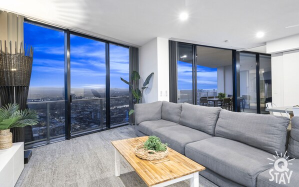 Cozy living area for the guests to relax