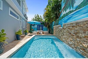 Shared plunge pool and outdoor terrace