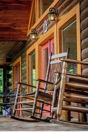 Rocking chairs on front porch