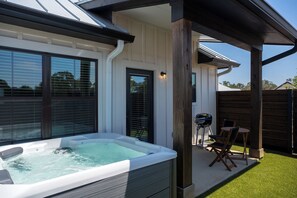 Unwind in the new hot tub.