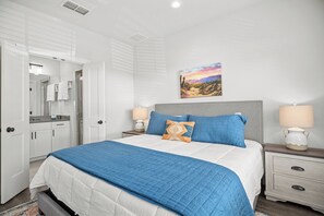 King bed to rest your head after a long day.
