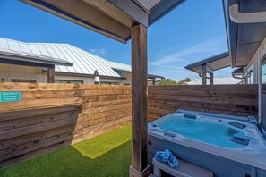 Unwind in the new hot tub.