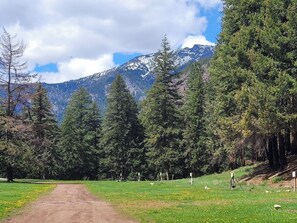 The property sits at the base of the North Cascades