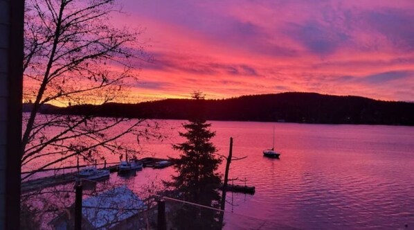 Sunset on the deck.