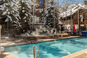 Winter or Summer, Gather the Family for a Dip in The Year-Round Heated Pool!