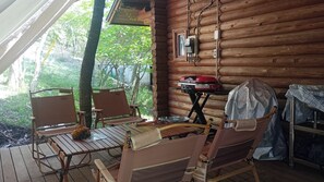 Newly installed BBQ deck