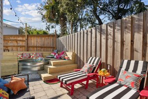  Backyard Oasis with Small Pool with Deck and Lounge area to hang out