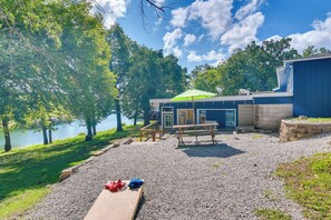 Community Amenities | Cornhole | 2 Wood Fire Pits (Wood Provided) | Fishing Dock