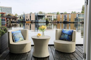 Beautiful waterfront views from your private terrace.