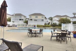 Community pool just steps away from your stay.