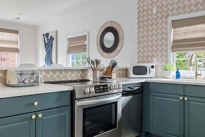 Fully stocked kitchen