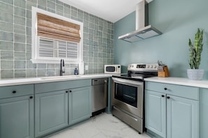 Fully stocked kitchen