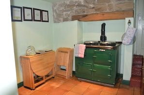 The Kitchen - the Aga is perfect for making porridge for all types of bears!