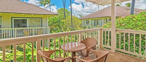 Regency at Poipu Kai #423 - Covered Dining Lanai - Parrish Kauai