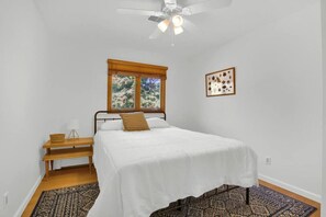 Bedroom 1 with a queen bed