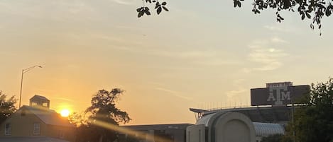 View of Kyle Field from front yard.