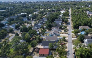 Travel by the Provided Golf Cart or Car the Short Distance to the Beach Access. Looking South.