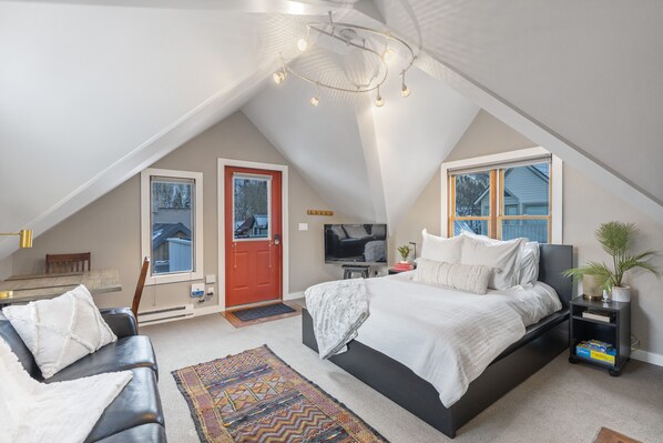 Queen bed with under storage