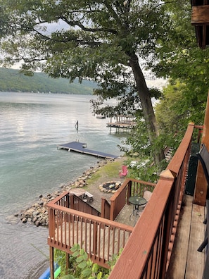 View of Beach from guest house deck