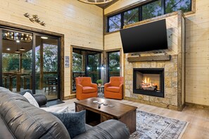 Relax by the fire.