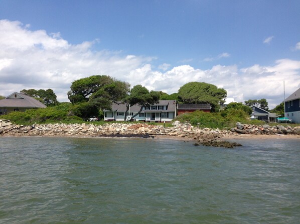 From the water