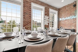 Dining Space 1 of 2 with seating for 8 people